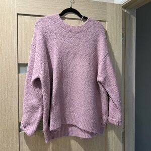 Zara Soft Lilac Crew Neck Sweater
